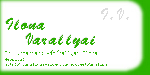 ilona varallyai business card